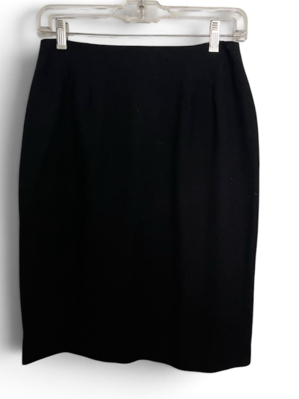 NWOT Vintage Leyla Mitra Jacobson’s Black 100% Wool Tailored Pencil Skirt